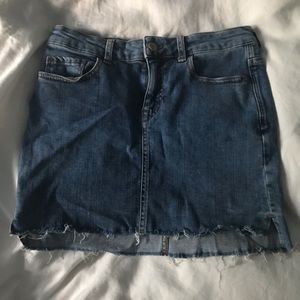 Zara denim mini skirt